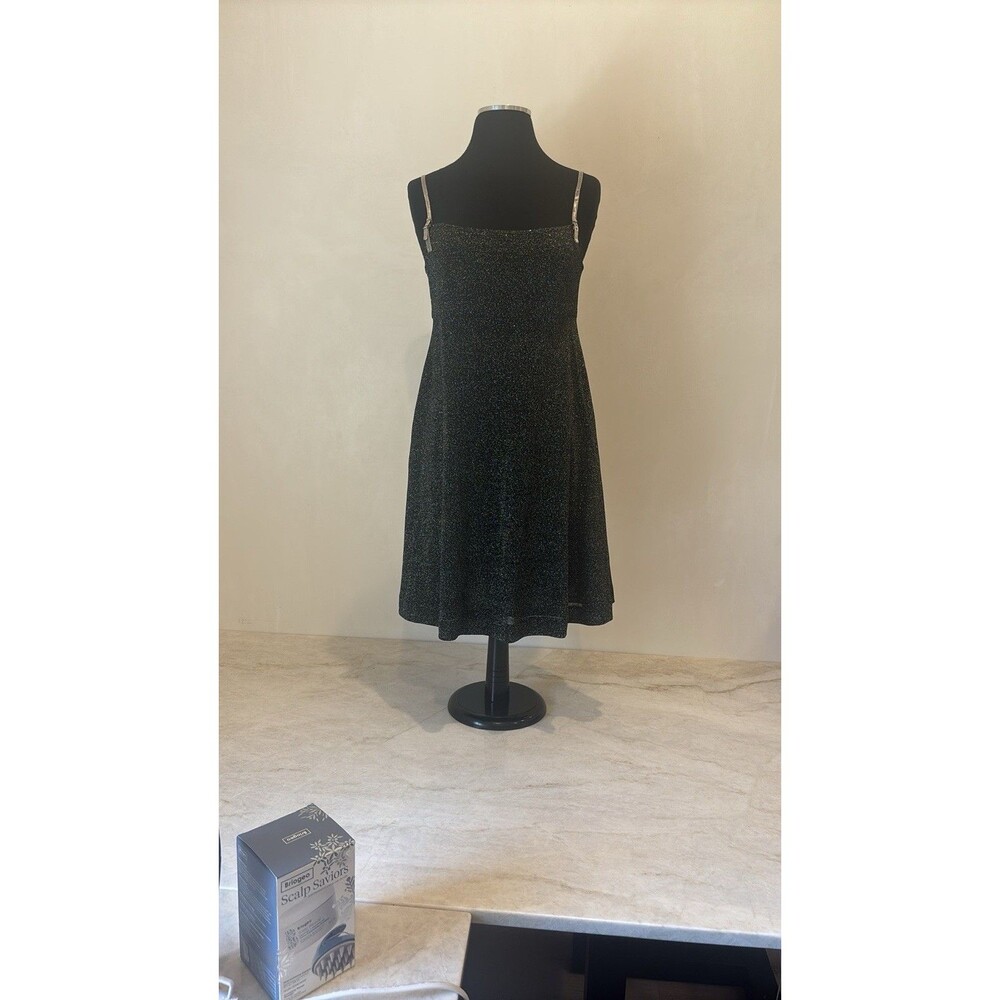 Laundry by Shelly Segal Vintage 1995  Black 90s Y2K Glam size 4